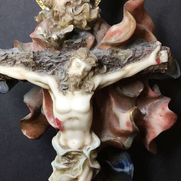 Sculpture God over Jesus on the cross label Dolci - Picture 4 of 7